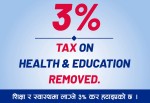 शिक्षा र स्वास्थ्य क्षेत्रमा लगाइएको समता कर हट्यो