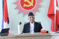 एमालेमा के पी ओलीकाे ह्याट्रिक