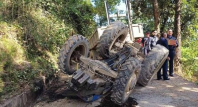 हेटौँडामा ट्याक्टर दुर्घटना हुँदा दुई जनाको मृत्यु
