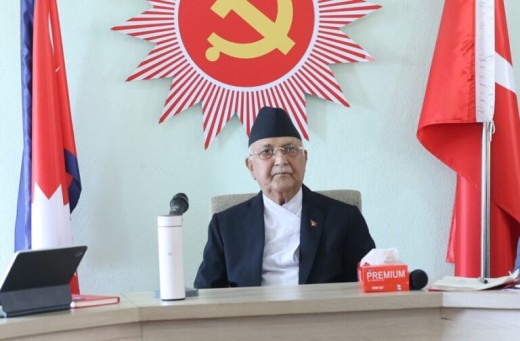 एमालेमा के पी ओलीकाे ह्याट्रिक