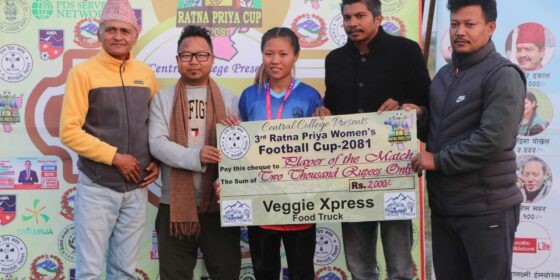 तेस्रो रत्नप्रिय कप महिला फुटबल : पद्मा स्पाेर्ट्स  क्लब फाईनलमा