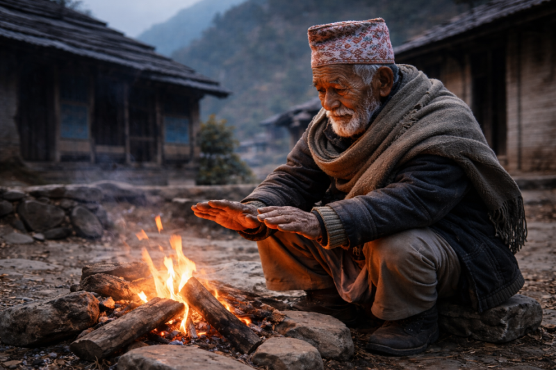 काठमाडौँको तापक्रम २.४ डिग्रीमा झर्‍यो, अन्य तीन ठाउँमा माइनसमा तापक्रम