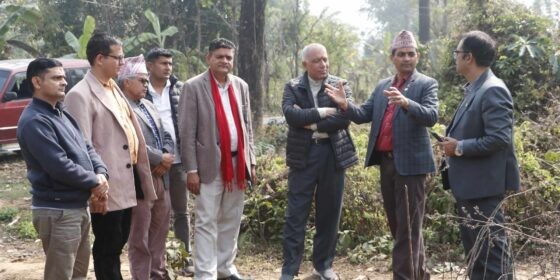 लगानी बोर्डका सीइओ शक्तिखोर औद्योगिक क्षेत्रमा,  कालिकाका मेयरसँग छलफल