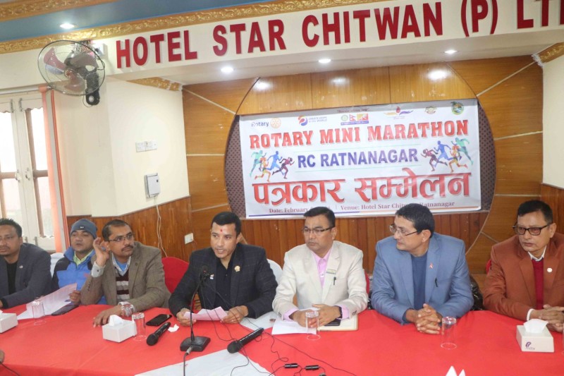 रोटरी क्लब अफ रत्ननगरले पर्यटन प्रवर्द्धनका लागि  ‘मिनी म्याराथन’ गर्ने