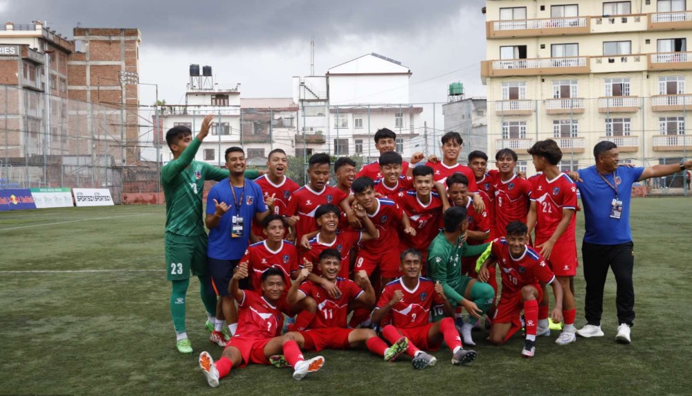 नेपाल साफ यु-२० च्याम्पियनसिपको फाइनलमा